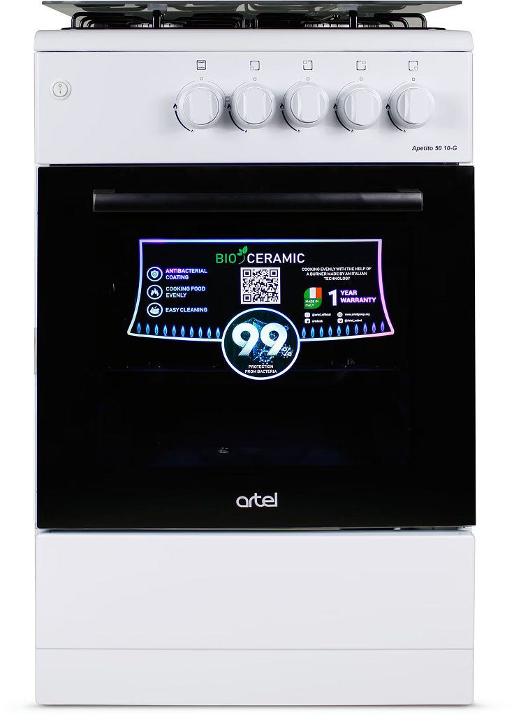 Газовые плиты artel Apetito 50 10-G white