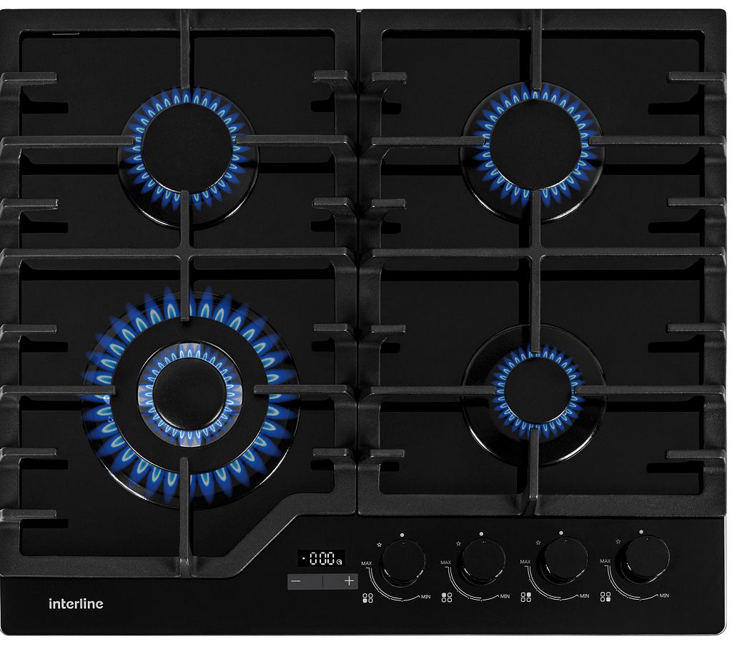 Газовые варочные поверхности Interline HGG 965 MGT BA