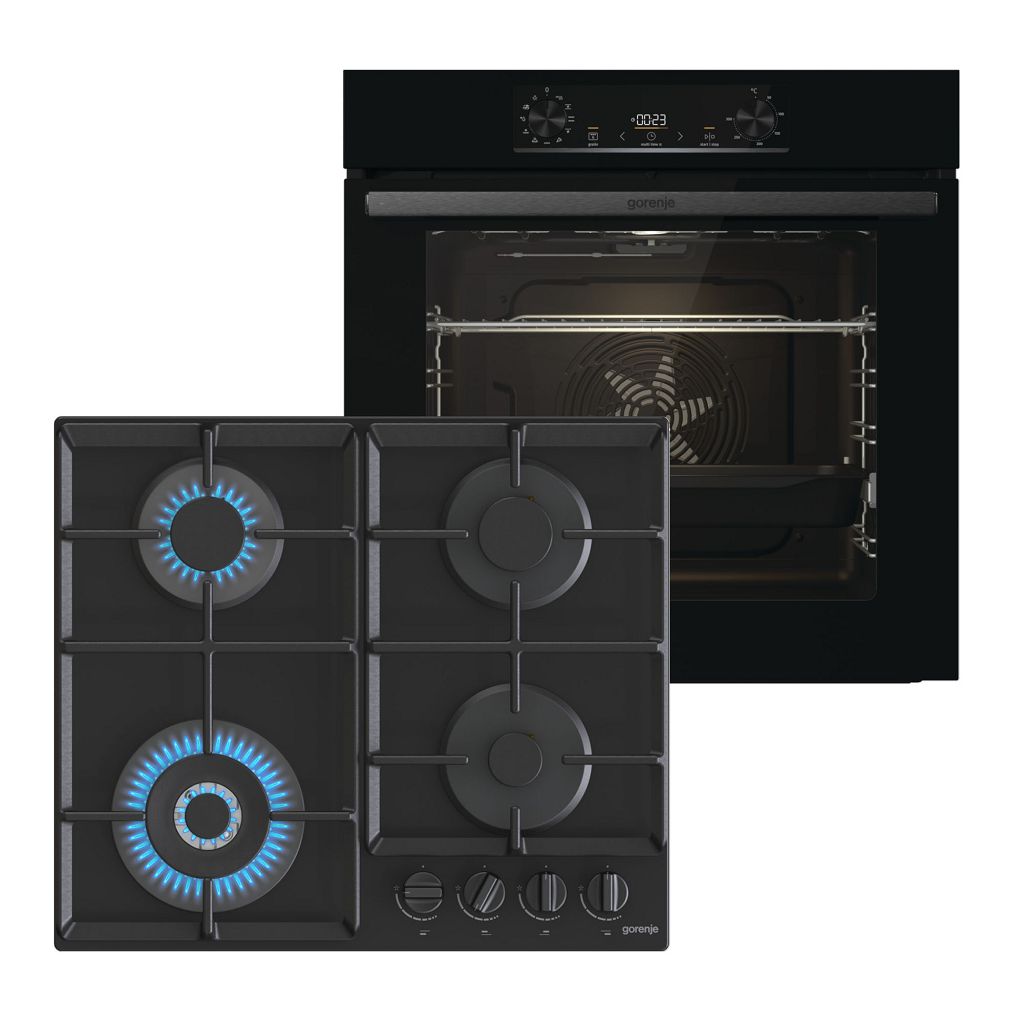 Газовые варочные поверхности gorenje GTW641EB + BO6735E05B