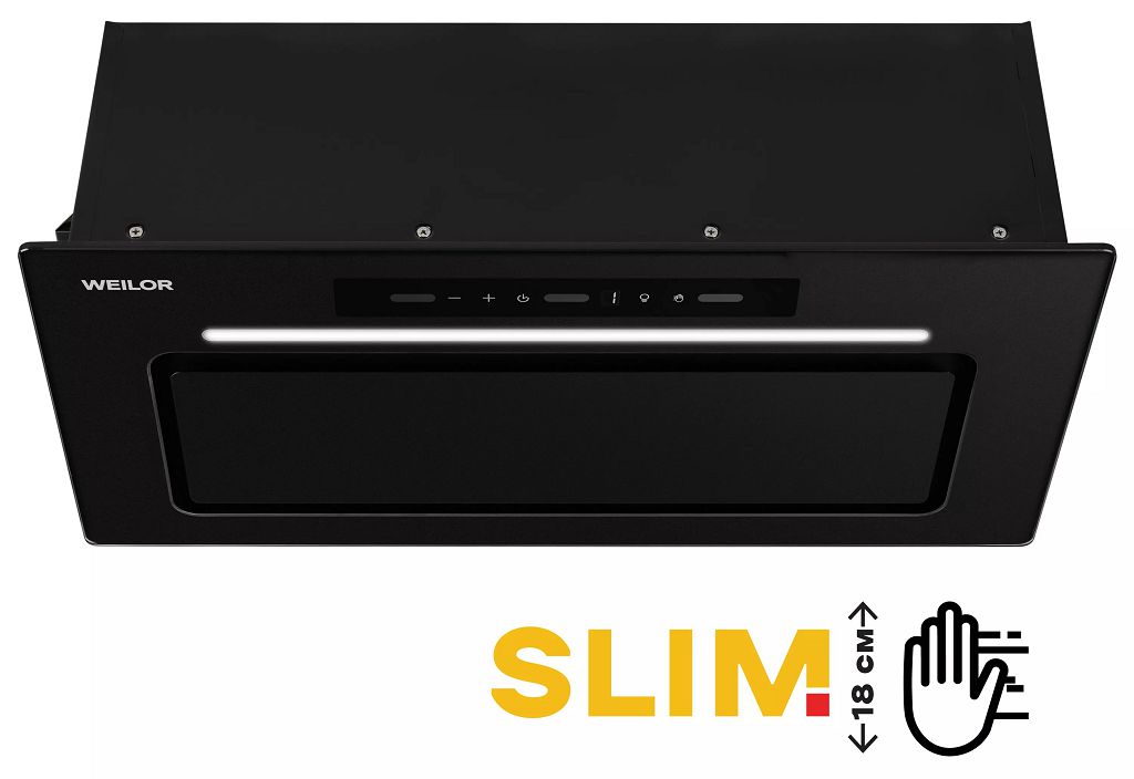 Встраиваемые вытяжки WEILOR LUMINA WBG 65 BLACK MATTE