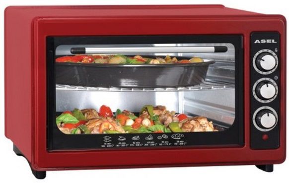 Настольные электрические духовки ASEL AF-0123(40-23) Red