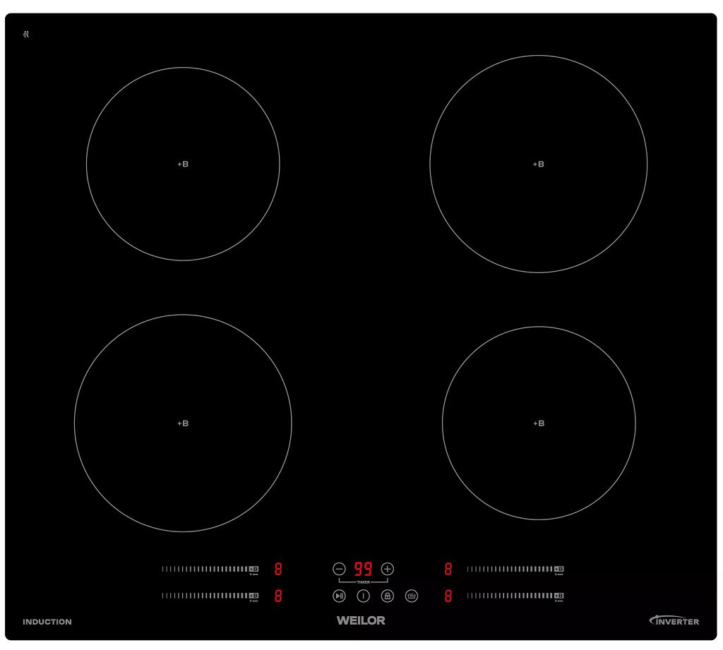 Электрические варочные поверхности WEILOR WIS 643 BLACK