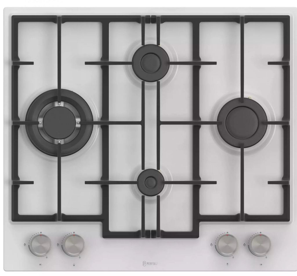 Газовые варочные поверхности Perfelli PERLA MW60C BIANCO