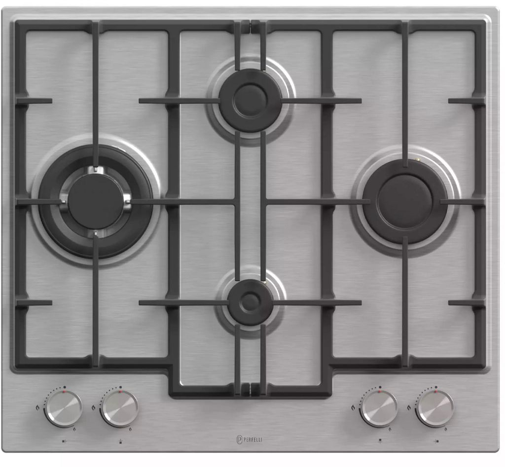 Газовые варочные поверхности Perfelli PERLA MW60C INOX