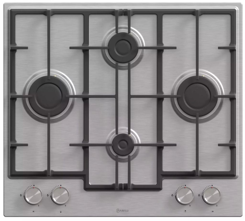 Газовые варочные поверхности Perfelli PERLA M60C INOX