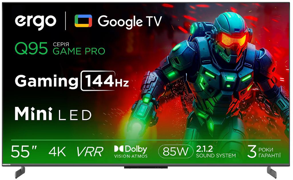 LED телевизоры ergo 55MQ95 Game PRO