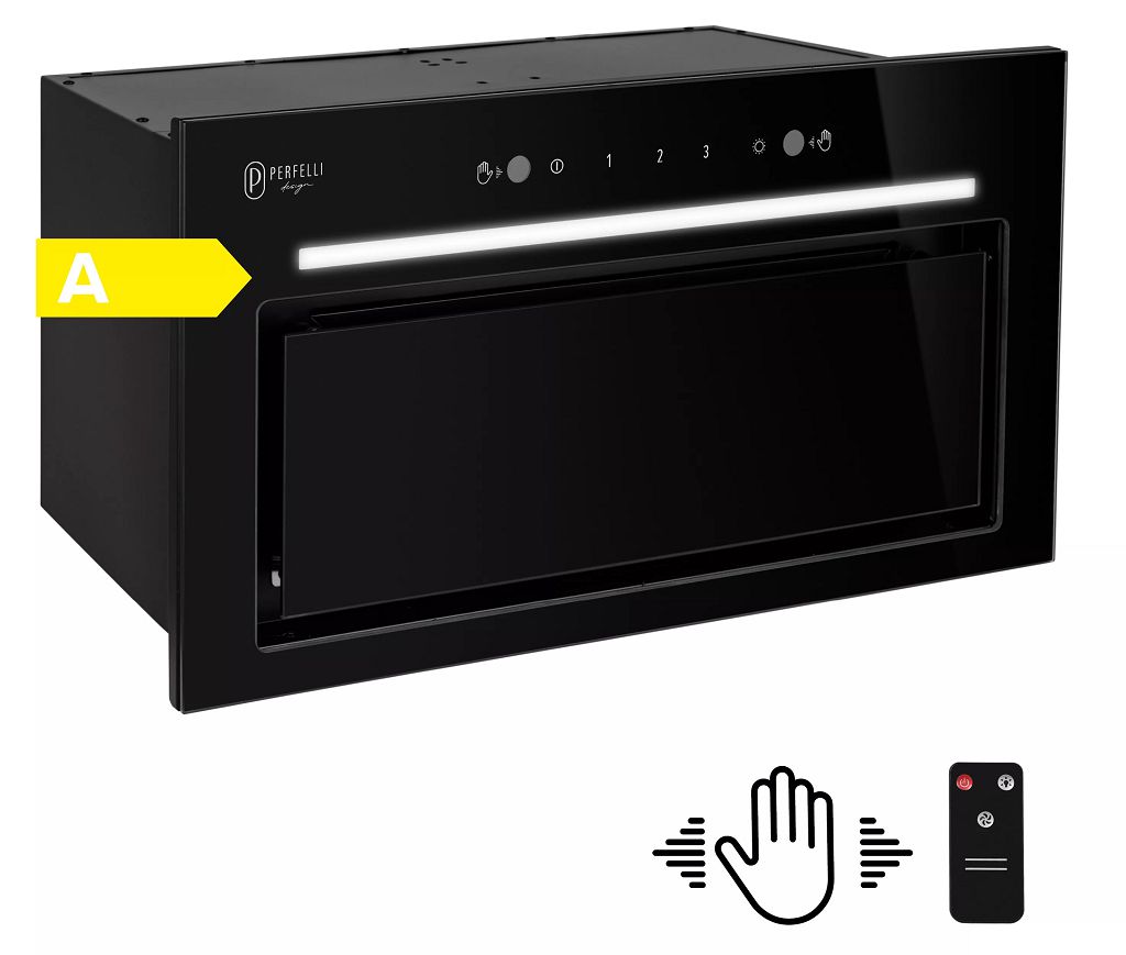 Встраиваемые вытяжки Perfelli DESIGN FILINI 5NW NERO SILENZIO