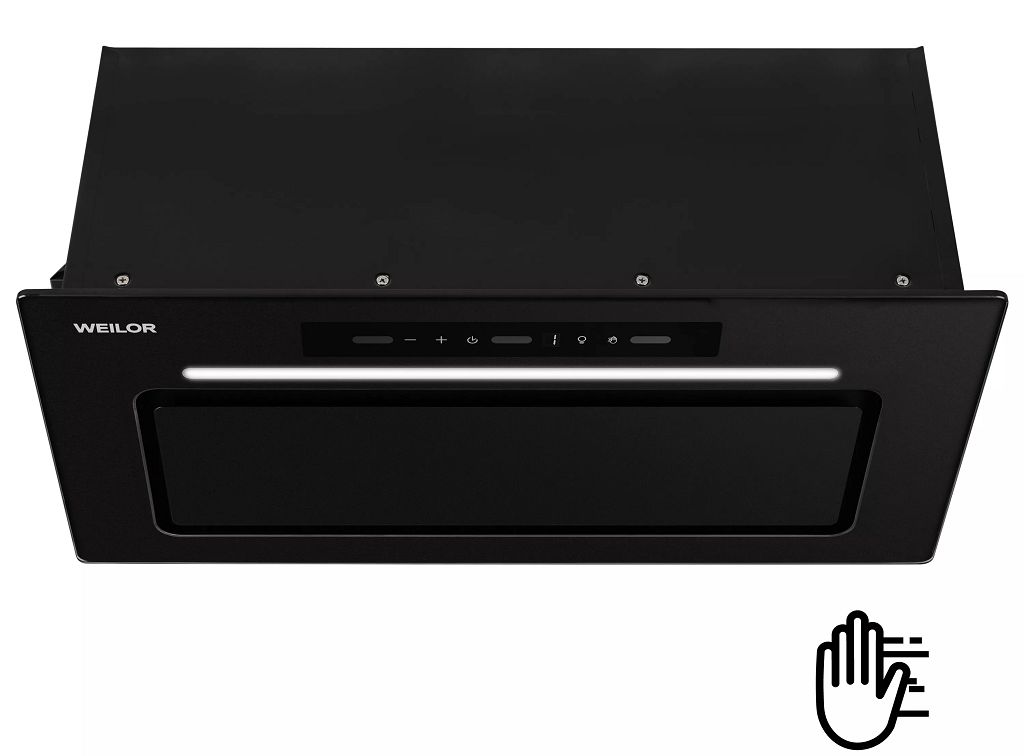 Встраиваемые вытяжки WEILOR LUMINA WBG 69 BLACK MATTE SILENCE