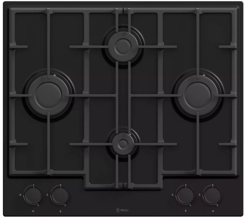 Газовые варочные поверхности Perfelli PERLA M60C NERO