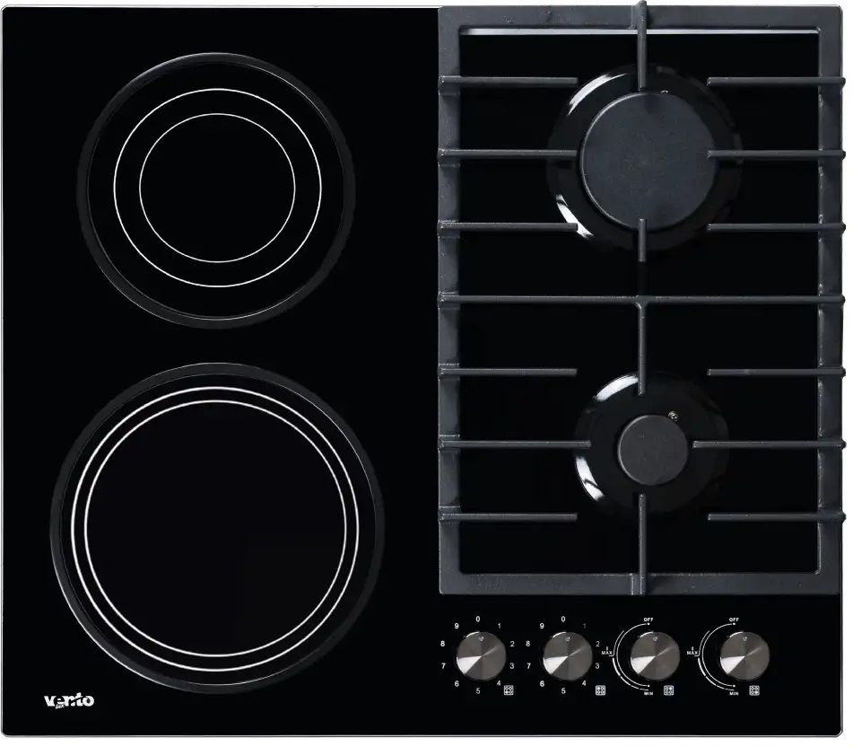 Комбинированные варочные поверхности VENTOlux HG622 B7G CS (BK)