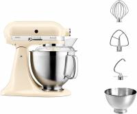 Планетарные миксеры KitchenAid Artisan 5KSM185PSEAC з відкидним блоком кремовий