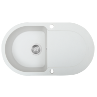 Гранитные мойки Perfelli IZETTA OGI 114-78 WHITE