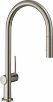 Смесители из нержавеющей стали hansgrohe Talis M54 сталь 72800800 з висувним виливом 2jet