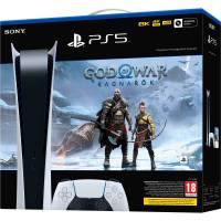 Игровые приставки Sony PlayStation  SONY PS5 Digital Edition + God of War Ragnarok