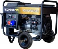 Бензиновые генераторы KOMPAK KGG20000LEK-T 15/16 кВт 1 та 3 фази електричний пуск AVR