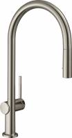 Смесители из нержавеющей стали hansgrohe Talis M54 сталь 72801800 з висувним виливом 2jet