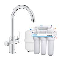 Смесители из нержавеющей стали GROHE Blue Pure StartCurve 30592000 + ECOSOFT Standard MO550ECOSTD + комплект картриджів (MO55030592)