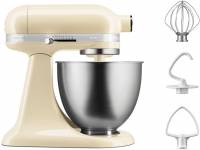 Планетарные миксеры KitchenAid Artisan MINI 5KSM3311XEAC з відкидним блоком кремовий