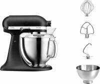 Планетарные миксеры KitchenAid Artisan 5KSM185PSEBK із відкидним блоком чавун