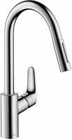 Смесители из нержавеющей стали hansgrohe Focus M41 2jet 73880000 з висувним зливом 2 режими