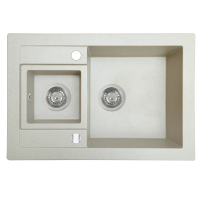 Гранитные мойки Perfelli GRANZE PGG 506-67 LIGHT BEIGE