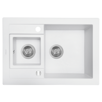 Гранитные мойки Perfelli GRANZE PGG 506-67 WHITE