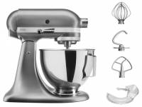 Кухонные машины KitchenAid Artisan 5KSM95PSECU 4.3 л з відкидним блоком сріблястий